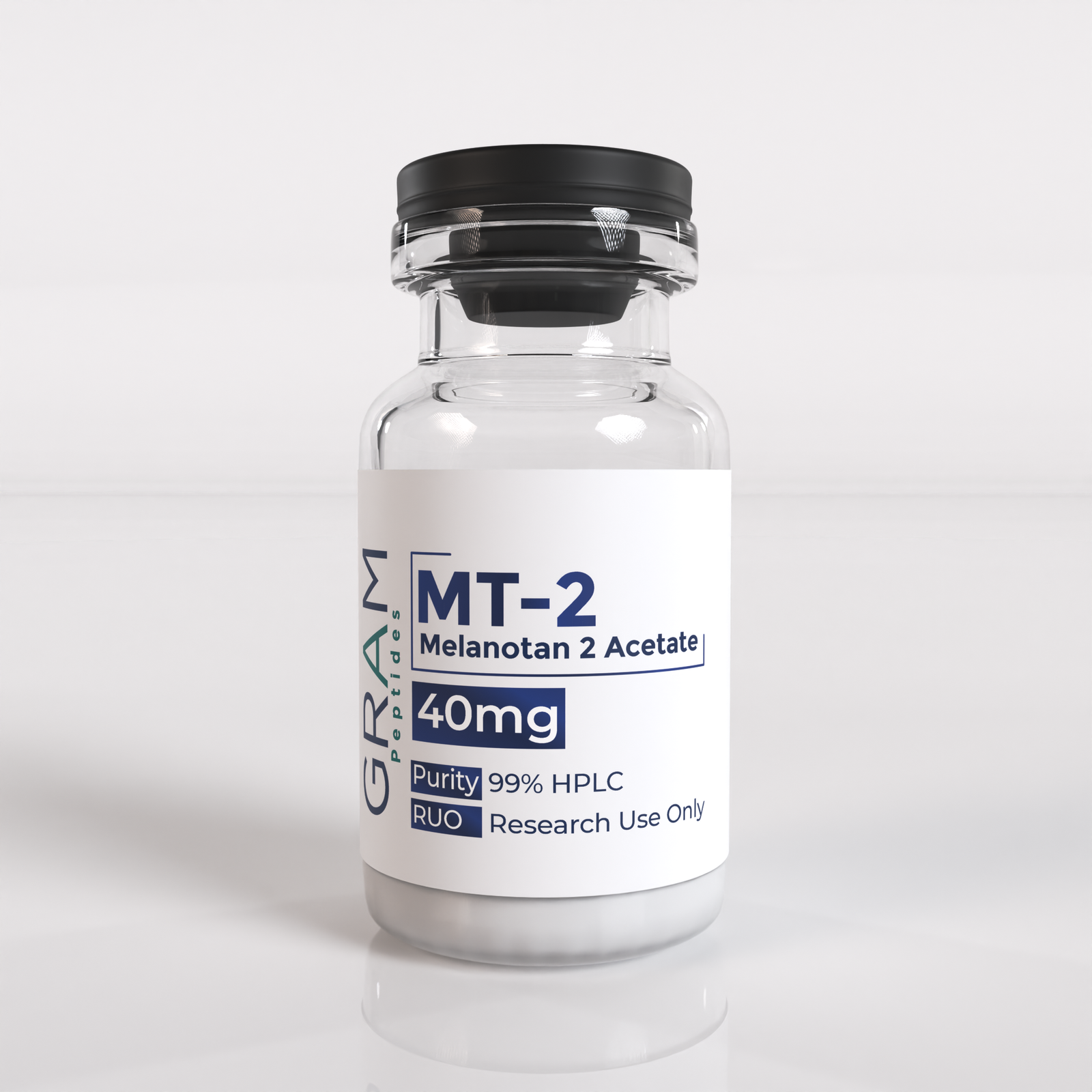 MT-2 peptide vial by GRAM Peptides – research peptide for melanin stimulation, tanning, and photoprotection studies