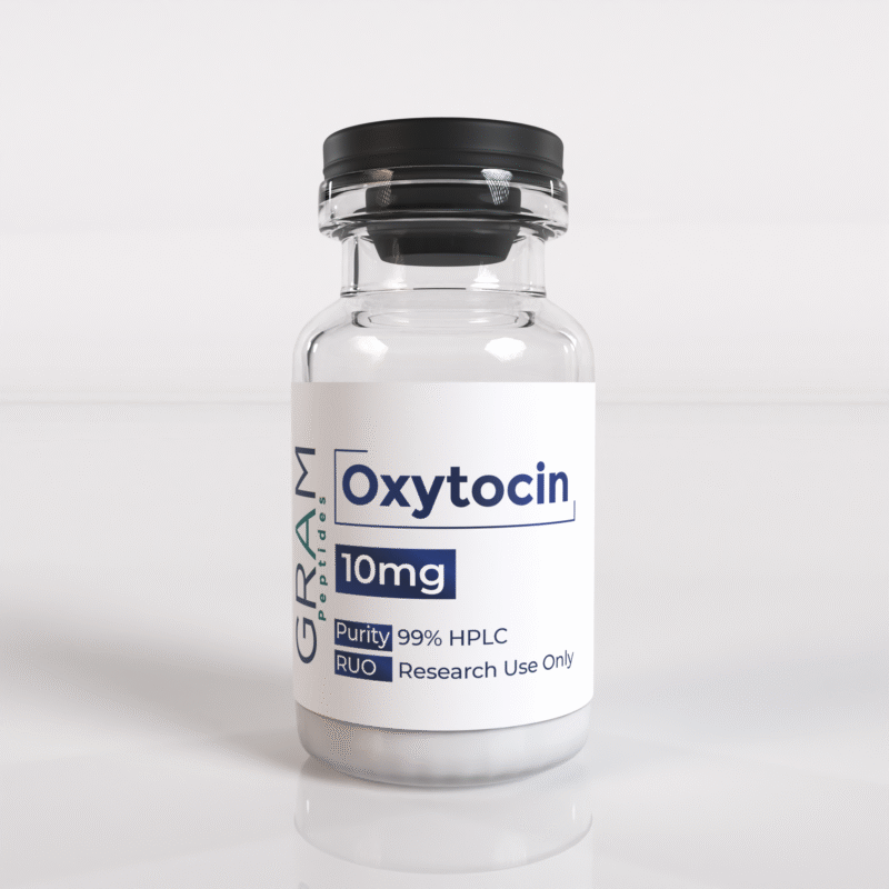 Oxytocin peptide vial by GRAM Peptides – research peptide for mood regulation, bonding, and stress response studies