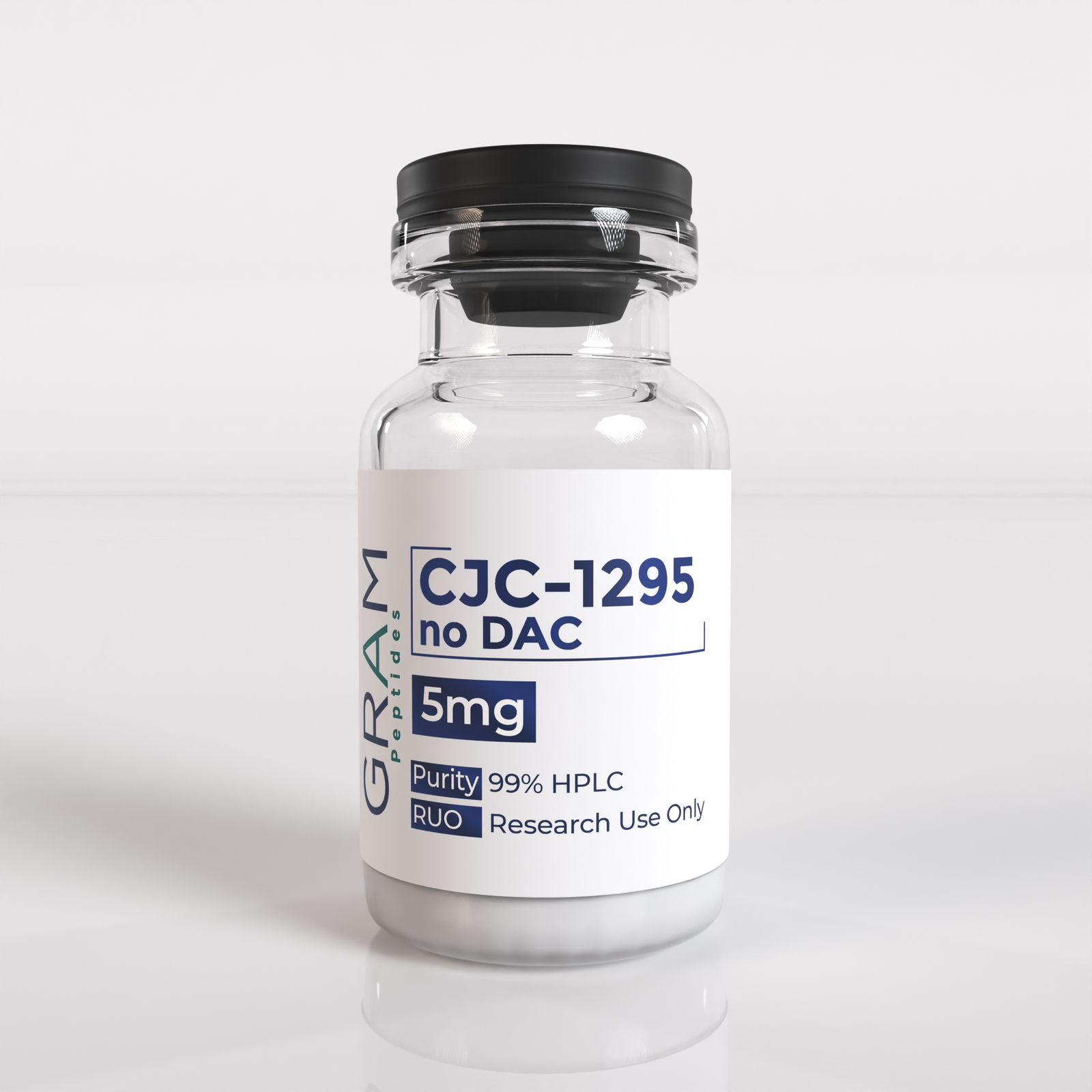CJC-1295 No DAC 5mg peptide vial by GRAM Peptides – research peptide for growth hormone support and recovery studies